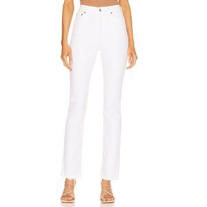 AGOLDE  Riley Long High Rise Straight Jeans - NWT - Size 30 White/Sour Cream